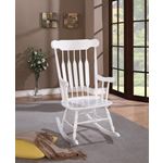 White Wood Windsor Back Rocking Chair 600174-2