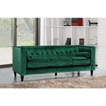 Taylor Emerald Green Velvet Tufted Sofa Taylor_Sofa_Emerald Green by Meridian Furniture 2