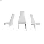 Valentino White Eco - Leather Dining Chair by Ca-2