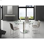 Thao Clear Glass Extendable Dining Table 4