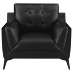 Moira Black Tufted Chair 511133-2