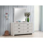 Marion Coastal White Square Dresser Mirror 20705-2