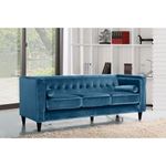 Taylor Light Blue Velvet Tufted Sofa Taylor_Sofa_Light Blue by Meridian Furniture 2