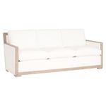 Manhattan White 85 Inch Wood Trim Sofa by Essentials For Living