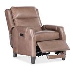 Nelson Light Mocha Leather Power Recliner with-2