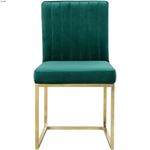 Giselle Green Upholstered Velvet Dining Chair -4