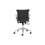 Glider Low Back Office Chair 100374 Black - 4