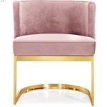 Gianna Pink Upholstered Velvet Dining Chair-4