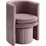 Selena Pink Velvet Upholstered Accent Chair - 4