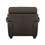 Foxborough Brown Leather Rolled Arm Chair 9269D-4