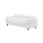 Modern White Leatherette Sofa U8210-2