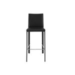 Hasina Black Bar Stool 38625BLK by Euro Style Front