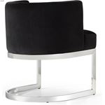 Gianna Black Upholstered Velvet Dining Chair - C-2
