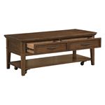Whitley Walnut Brown Storage Coffee Table with C-2