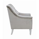 Avonlea Light Grey Velvet Chair 508463 by Coaster Side
