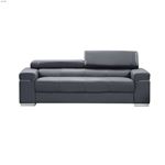 Soho Grey Leather Sofa-4