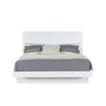 Aurora White Full Storage Bed Front