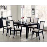 Louise Black Rectangle Extension Dining Table 10-2