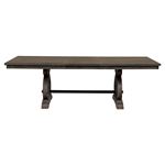 Toulon Double Pedestal Dining Table 5438-96 Front Open