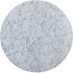 Omni 48 Inch Round White Faux Marble Dining Tabl-2