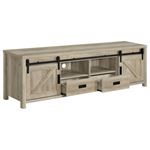 Madra 79" Rustic TV Stand with Sliding Doo-2