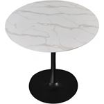 Tulip 36 Inch Round Faux Marble Dining Table - B-2