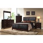 Carlton King Cappuccino Upholstered Bed 202091KE-2