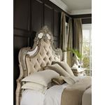 Sanctuary Tufted Upholstered Carved Bardot Bed-2