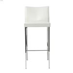 Riley-B White Bar Stool 17223WHT by Euro Style front
