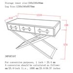 Esquire Console Table 502-384 - dimensions