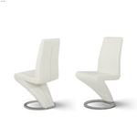 Zaida - Modern White Dining Chair-4