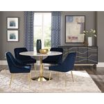 Kella 50 inch Round Dining Table 192061 by Coaster with blue