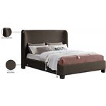 Penny Brown Boucle Upholstered Bed-2