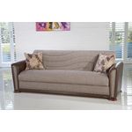 Alfa Sofa Bed in Redeyef Brown by Istikbal