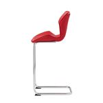 Modern Red Bar Stool D1446BS Side