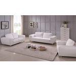 Julie Modern White Leather Chair set