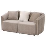 Townsend Latte Chenille Rolled Arm Loveseat 504-4