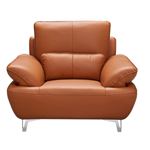 1810 Modern Orange Leather Chair Front