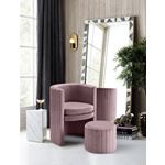 Selena Pink Velvet Upholstered Accent Chair - 2