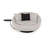 Divani Casa Alba Modern Grey Fabric Chair