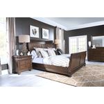 Coventry King Sleigh Bed in Classic Cherry Finis-2