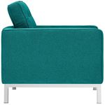 Loft Modern Teal Fabric Tufted Chair EEI-2050-TEA by Modway 2