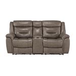 Kennett Taupe Leather Power Reclining Loveseat-2