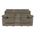 Myleene Mocha Glider Reclining Loveseat with Con-4