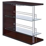 Prescott Cappuccino Gloss Bar Table Unit 100166