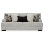 Mercado Pewter Chevron Fabric Sofa 84604-2