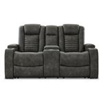 Soundcheck Storm Power Reclining Loveseat with-4