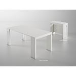 Elasto Extendable White Console Dining Table 4
