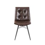 Brown Leatherette Tufted Dining Chair 107853 -2