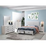 Marion Coastal White King Storage Bed 207050KE-4